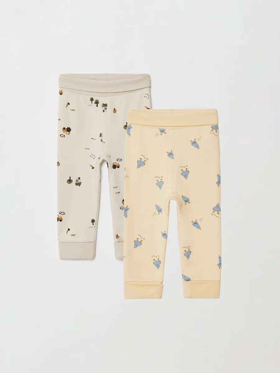 Брюки трикотажные хлопок, набор 2 шт