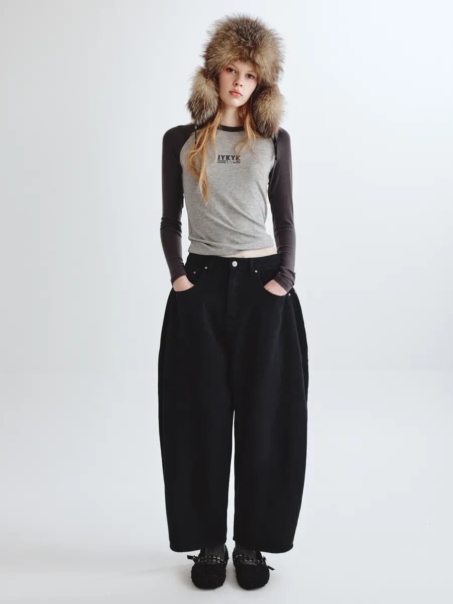 Джинсы багги на низкой посадке из линейки Young