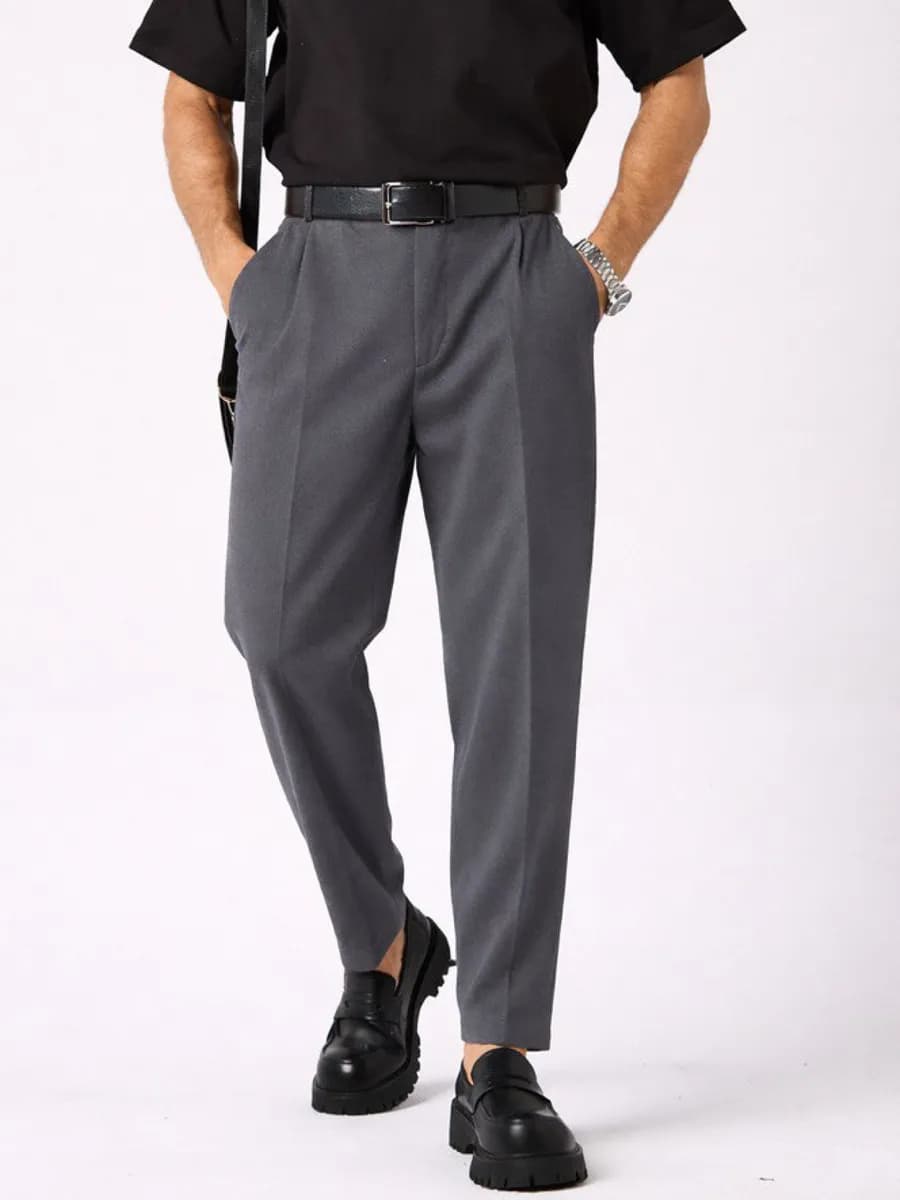 Брюки бананы классические со стрелками - фото 1