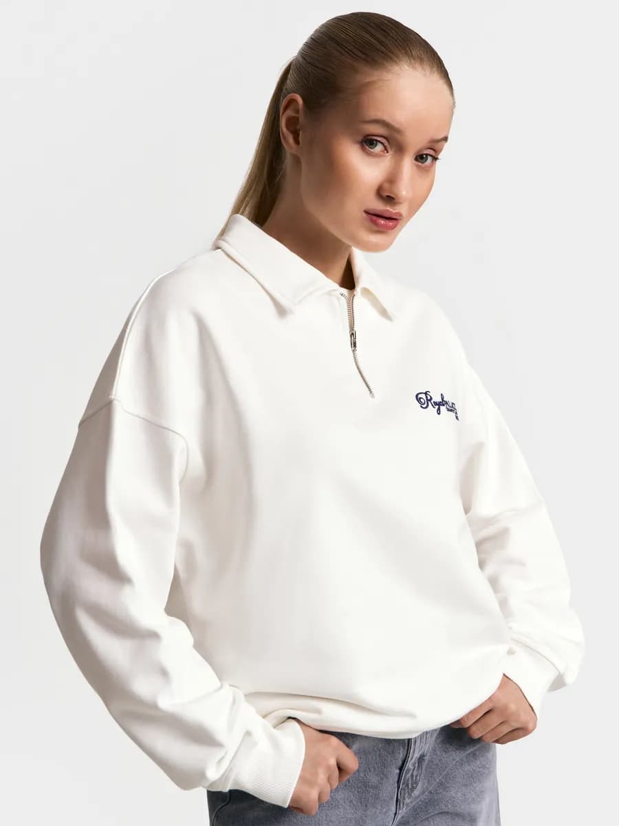 Женский свитшот поло из хлопка