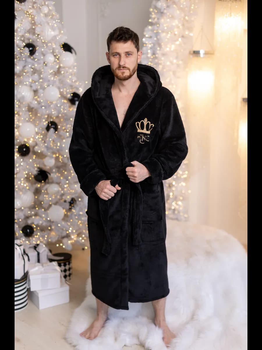 Халат домашний махровый теплый