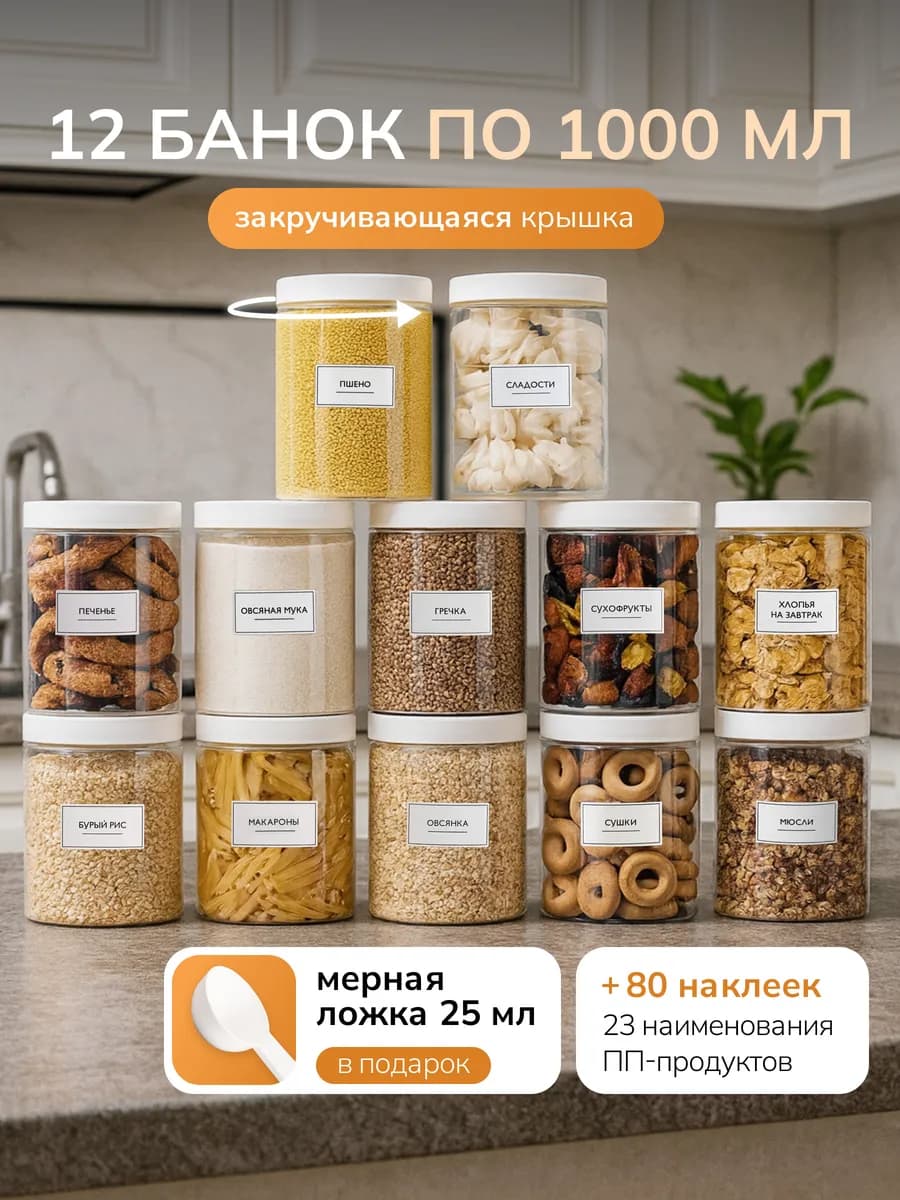 Банки для хранения круп