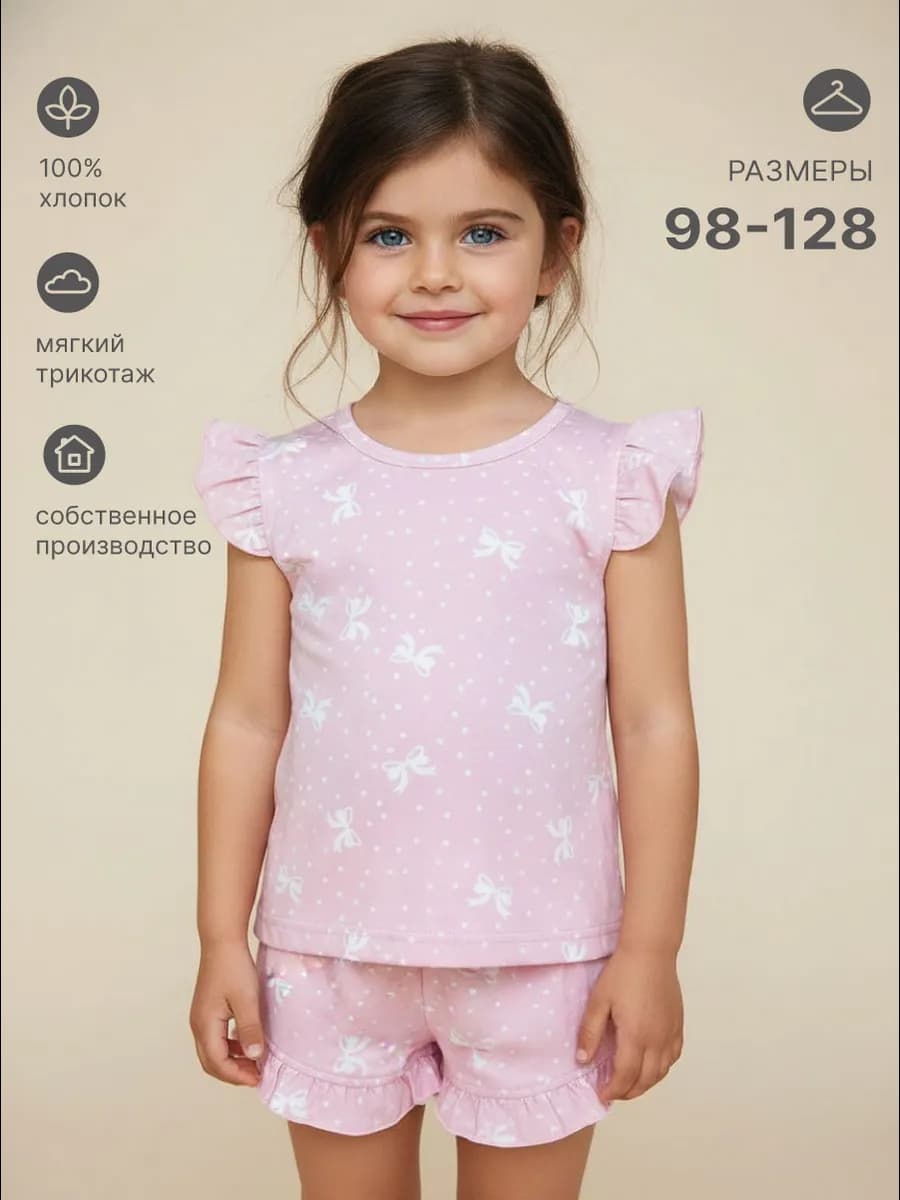 детский домашний костюм хлопковый