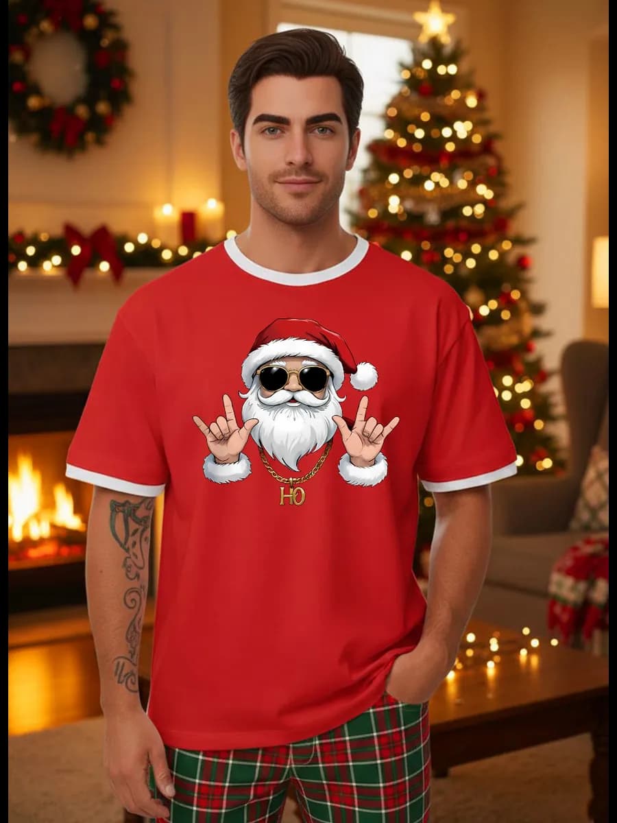 Футболка Красная новогодняя