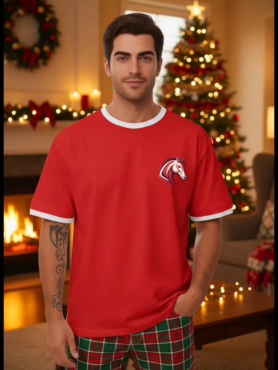 Футболка Красная новогодняя