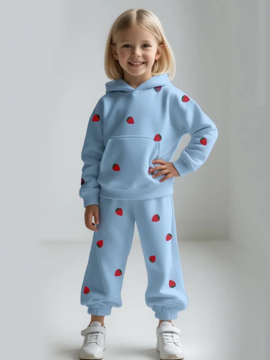 Костюм для девочки с начесом теплый