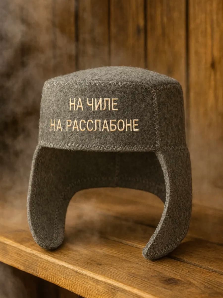 Шапка для Бани На Чиле на Расслабоне