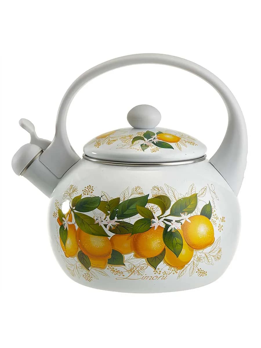 Чайник 2 5л эмалированный EM-1319 Лимоны