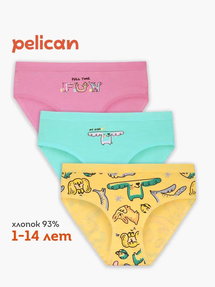 Трусы для девочки слипы подростковые плавки бельевые хлопок - фото 1