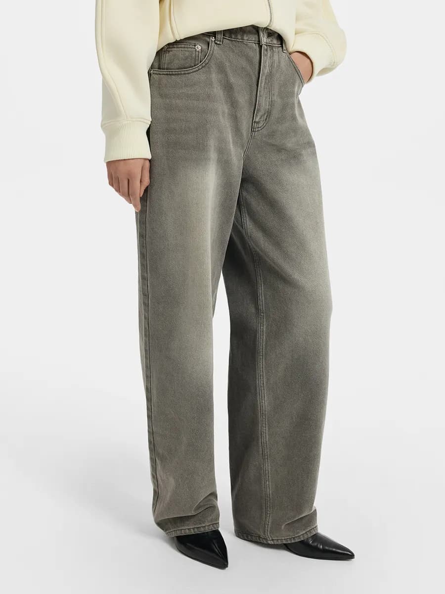 Джинсы Baggy fit с высокой посадкой