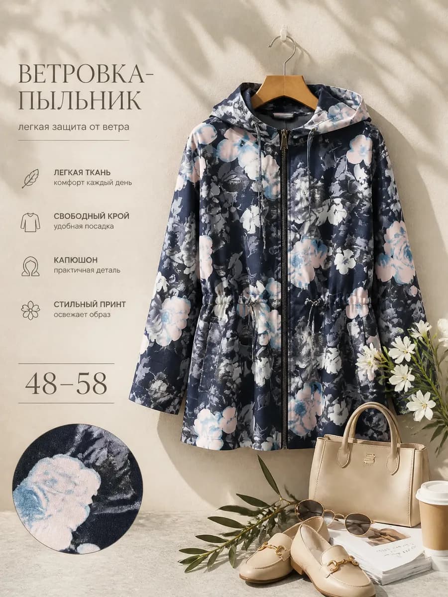 Ветровка пыльник большие размеры