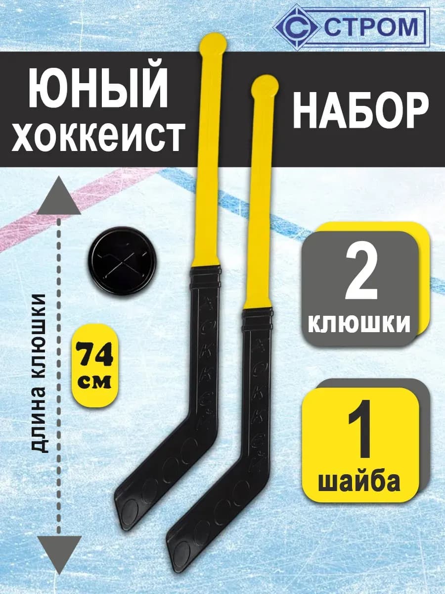 Игра Хоккейный набор (клюшка 2 шт, шайба)