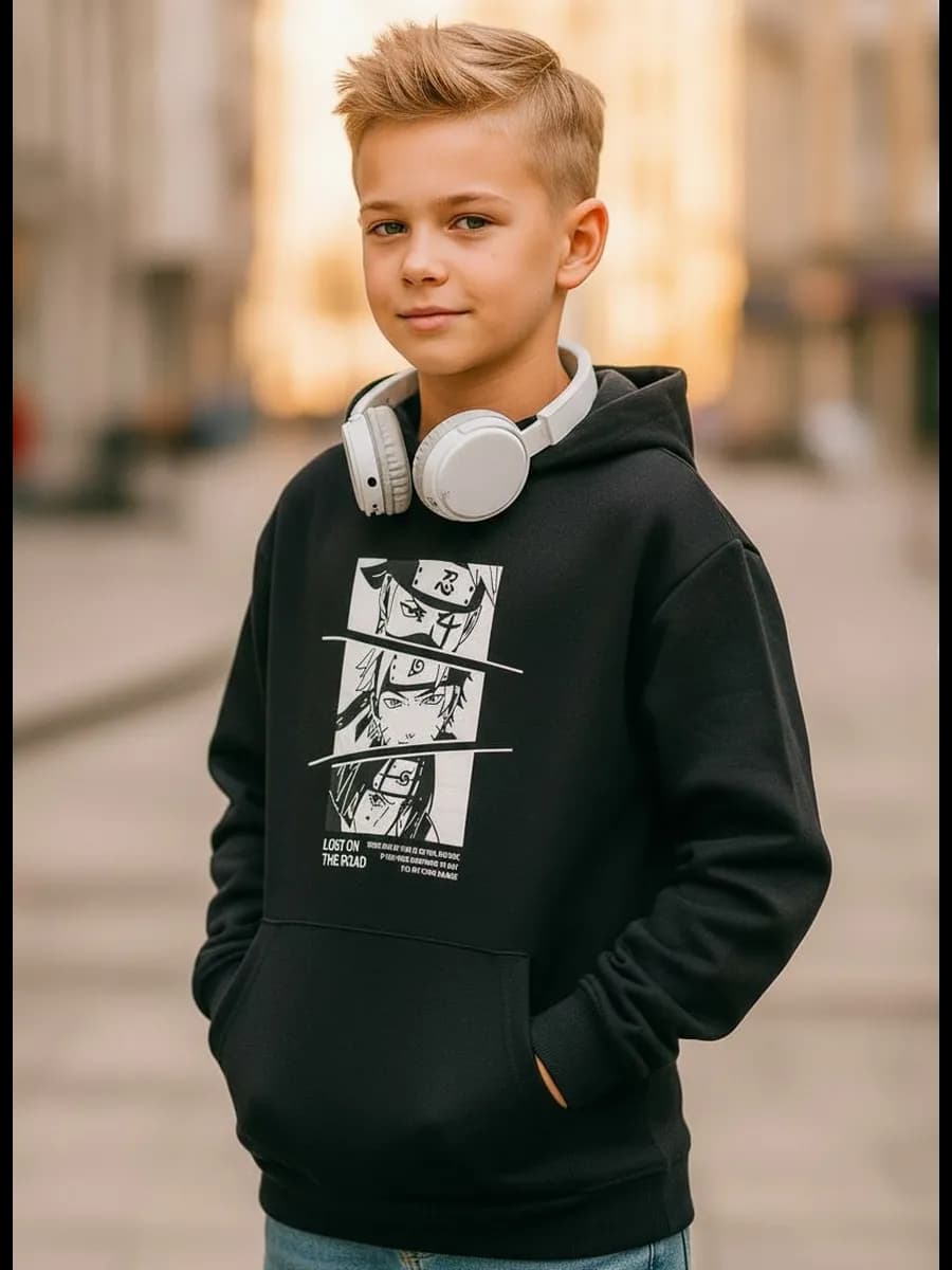 Свитшот оверсайз с принтом аниме