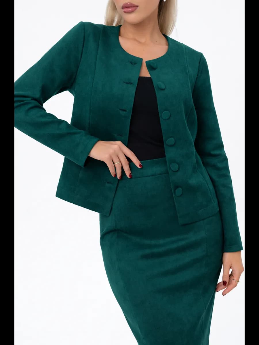 Костюм деловой с юбкой