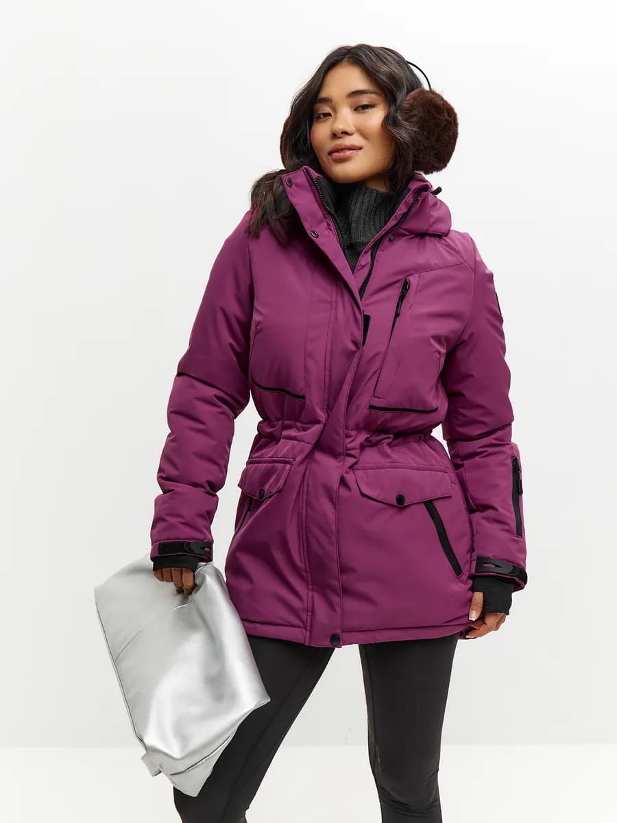 Куртка зимняя спортивная с капюшоном