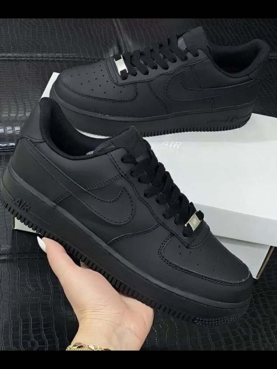 Кроссовки Air Force 1 форсы черный