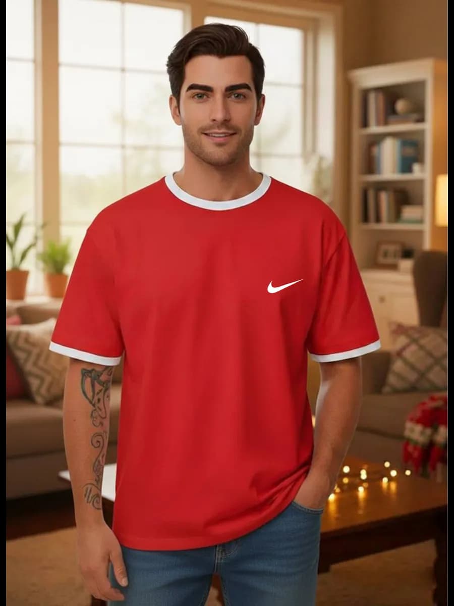 Футболка Красная с принтом