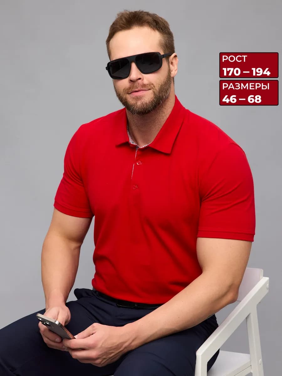 Футболка поло с коротким рукавом