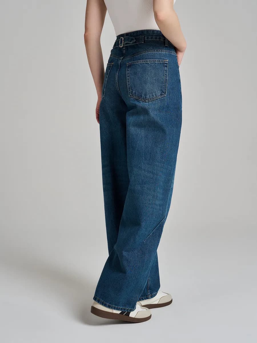 Джинсы Balloon зауженные с вареным эффектом