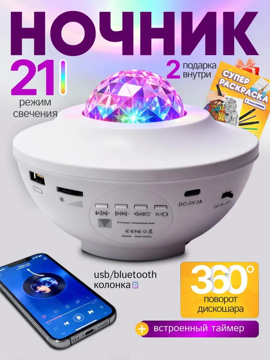 Ночник звездное небо