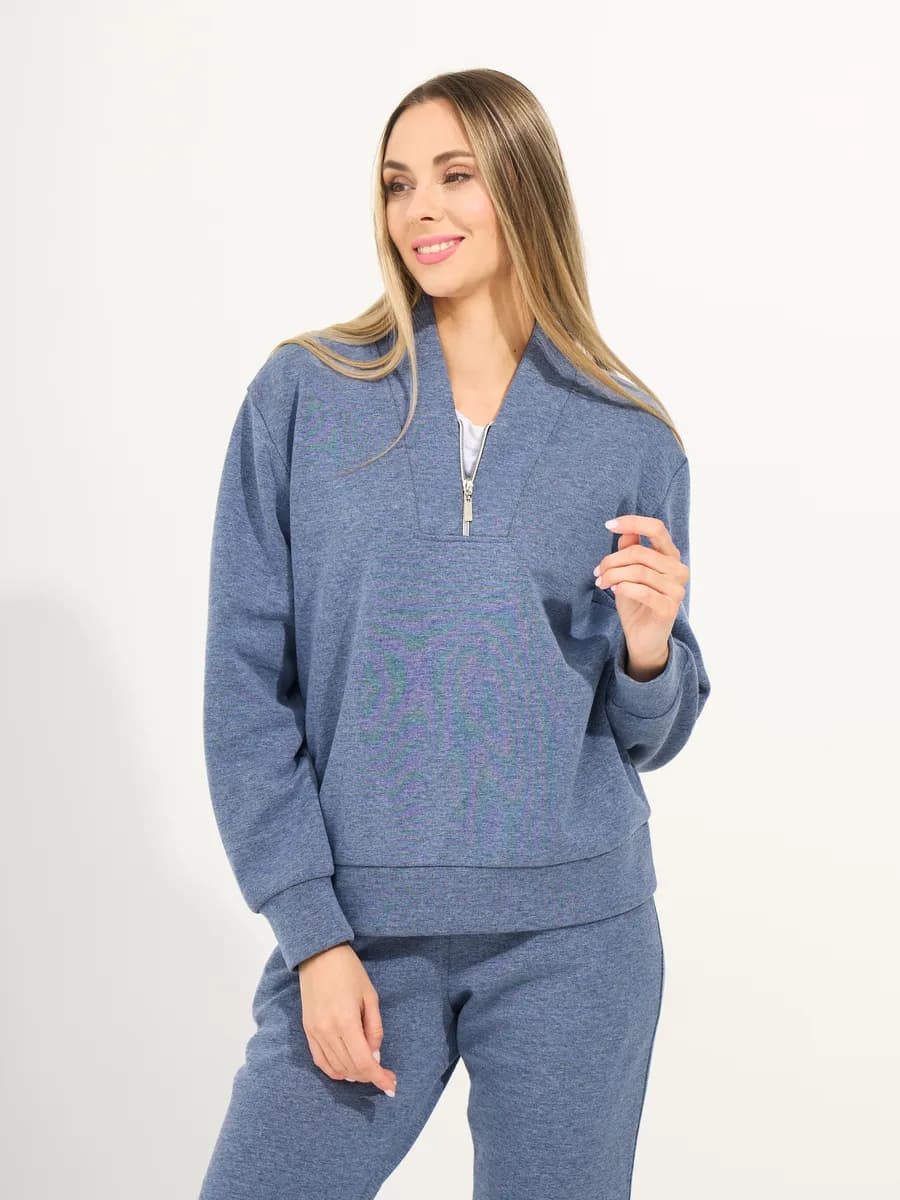 Костюм спортивный джоггеры и свитшот с молнией - фото 1