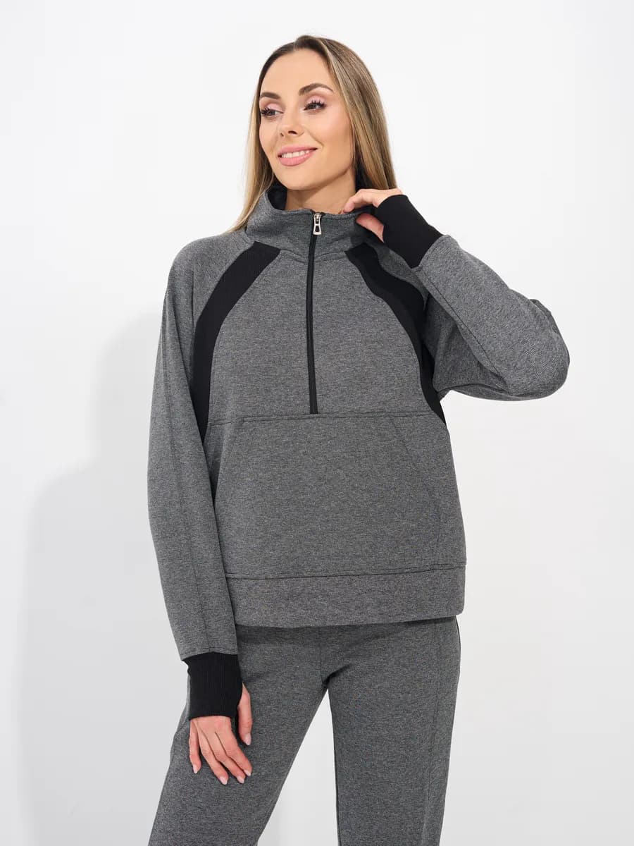 Костюм спортивный брюки и свитшот с молнией