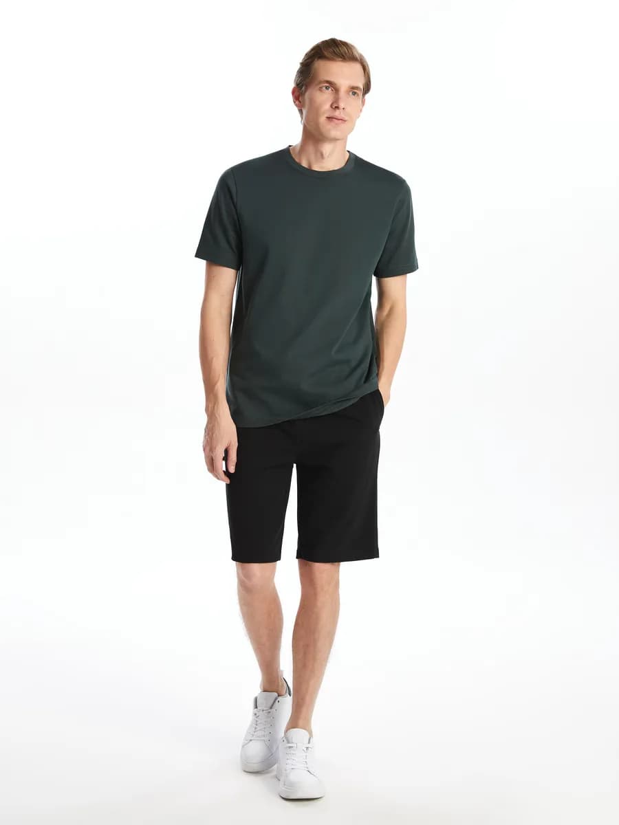 мужские шорты из пике стандартного кроя