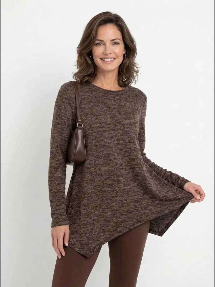 Джемпер теплый нарядный больших размеров