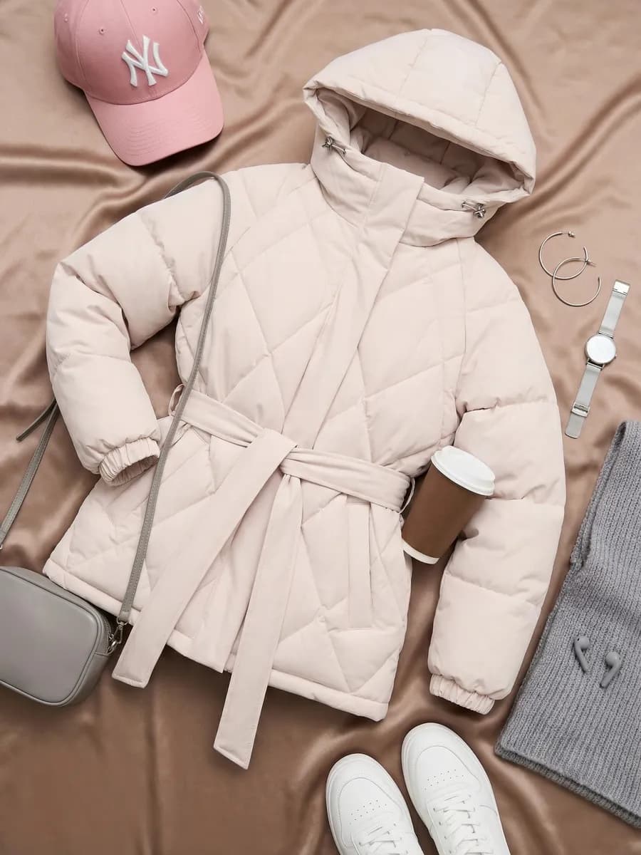 Куртка демисезонная стеганая с капюшоном