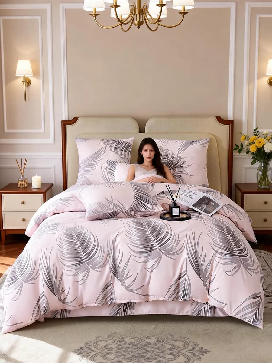 Постельное белье 1.5 спальное Сатин K-014