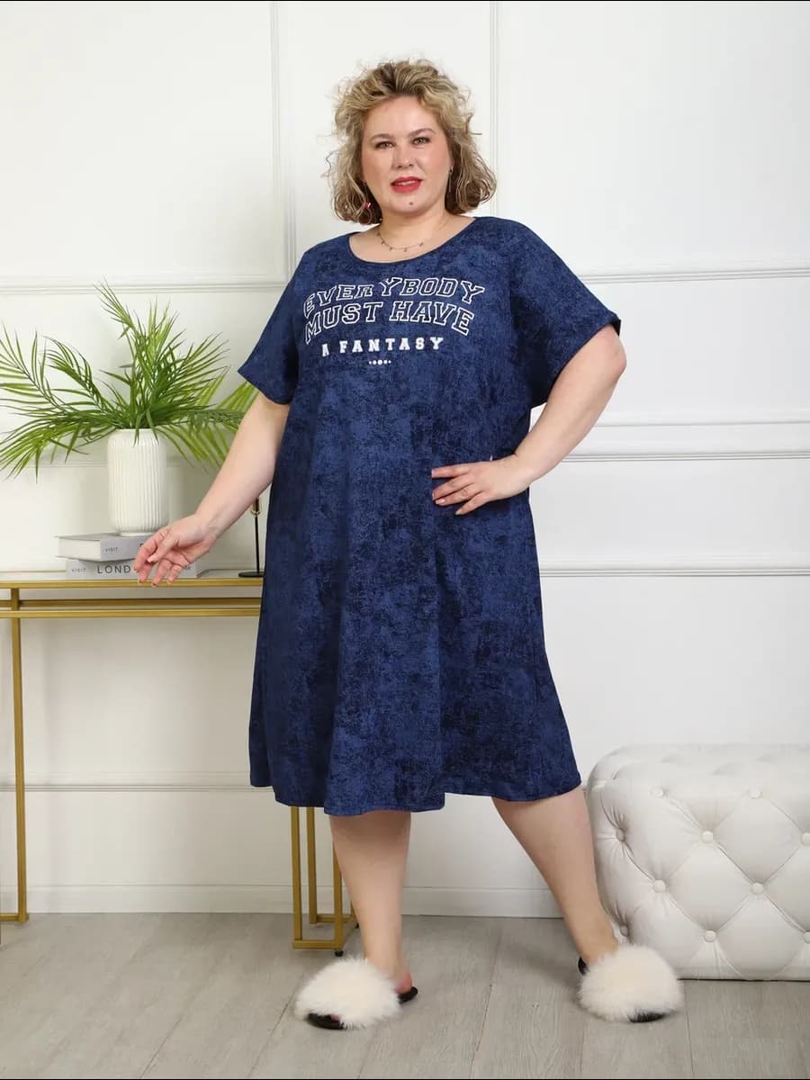 туника трикотажная варенка большого размера