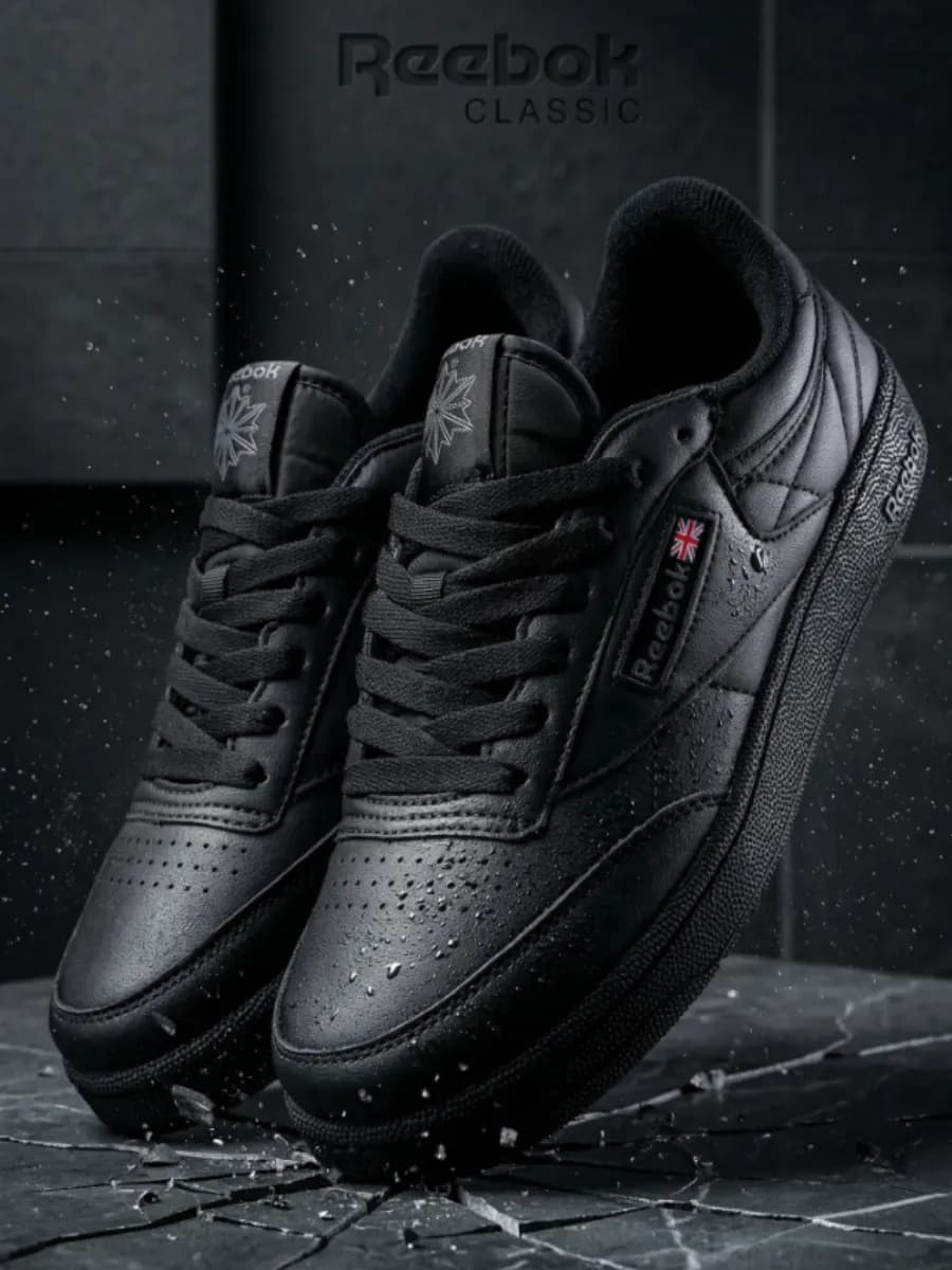 Кроссовки черные спортивные на платформе мужские и женские