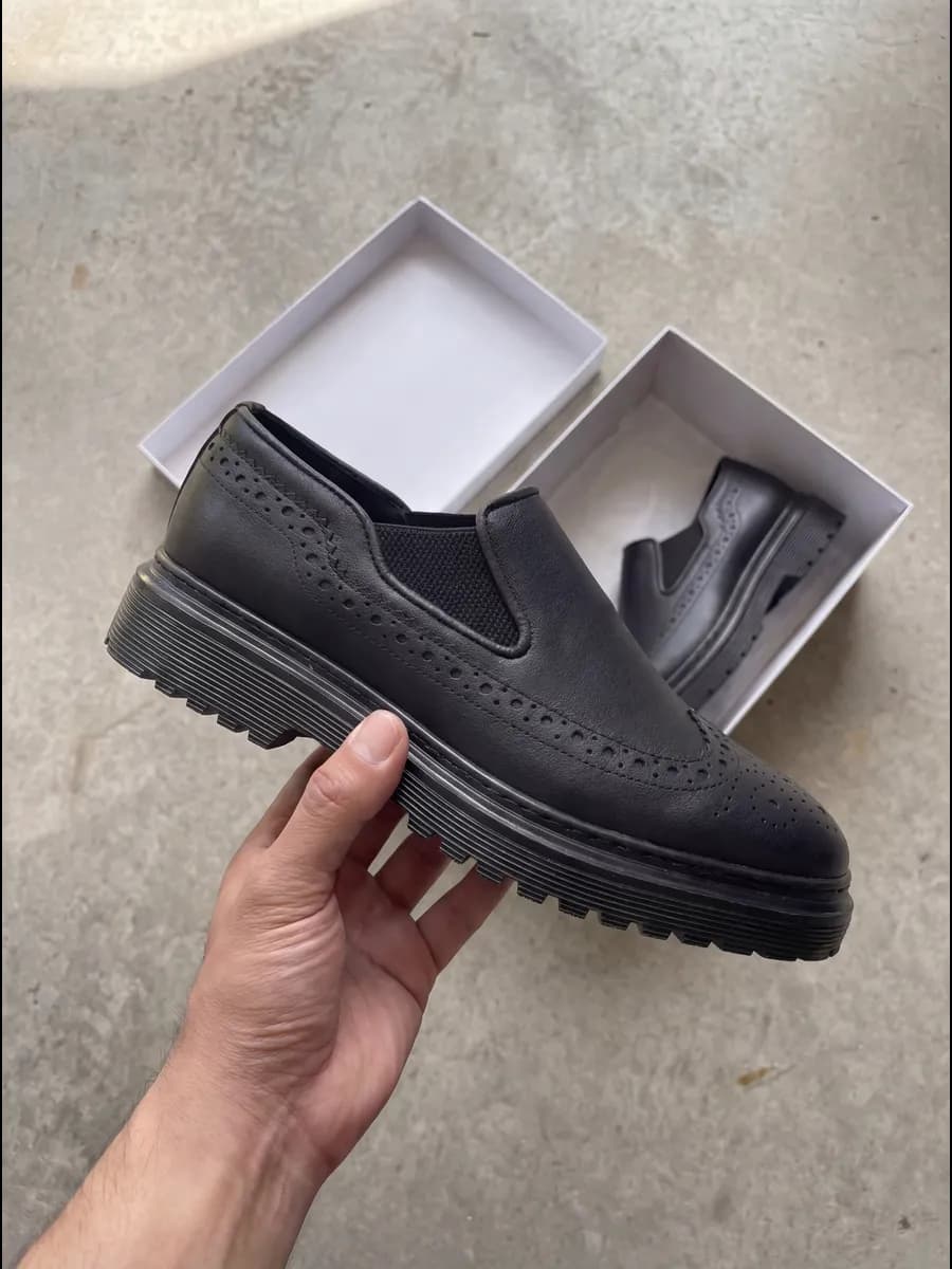 Классические туфли кожаные лоферы