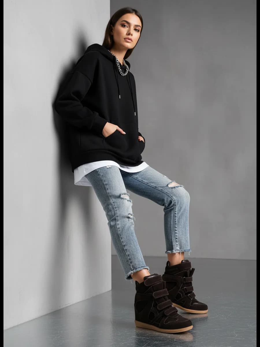 Ботинки женские осенние замшевые бордовые