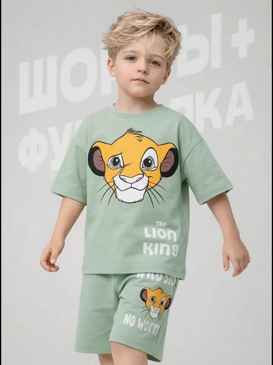 Костюм детский летний футболка с шортами в садик