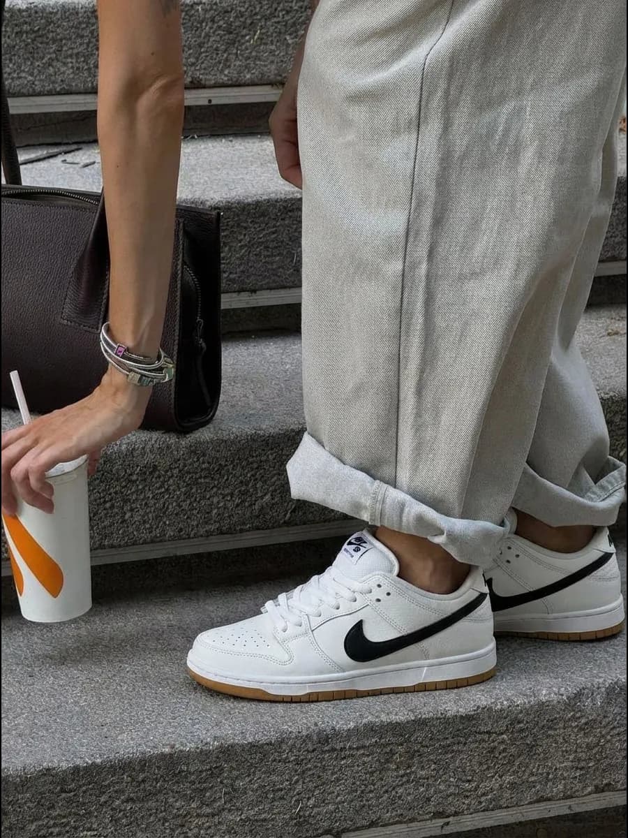 Кроссовки sb dunk low данки кеды белые для школы