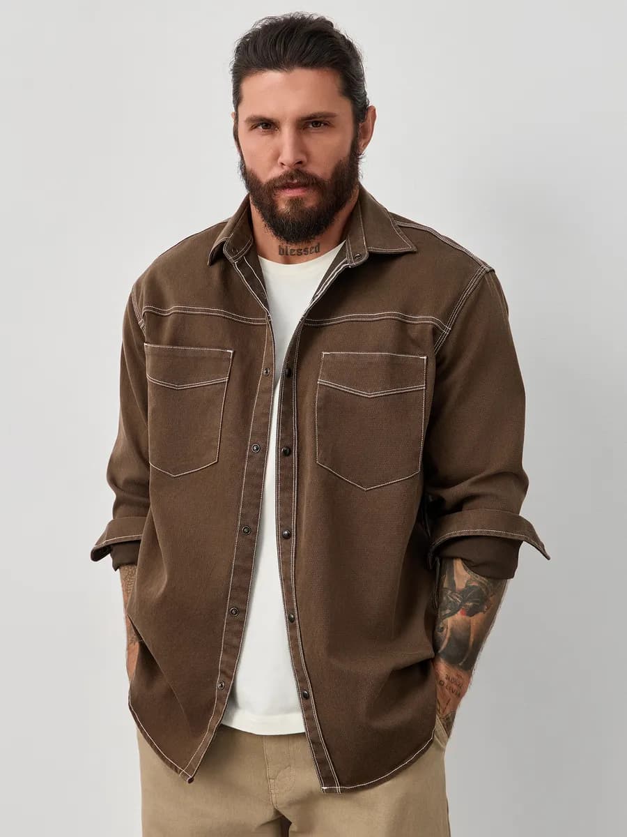 Рубашка оверсайз - фото 1