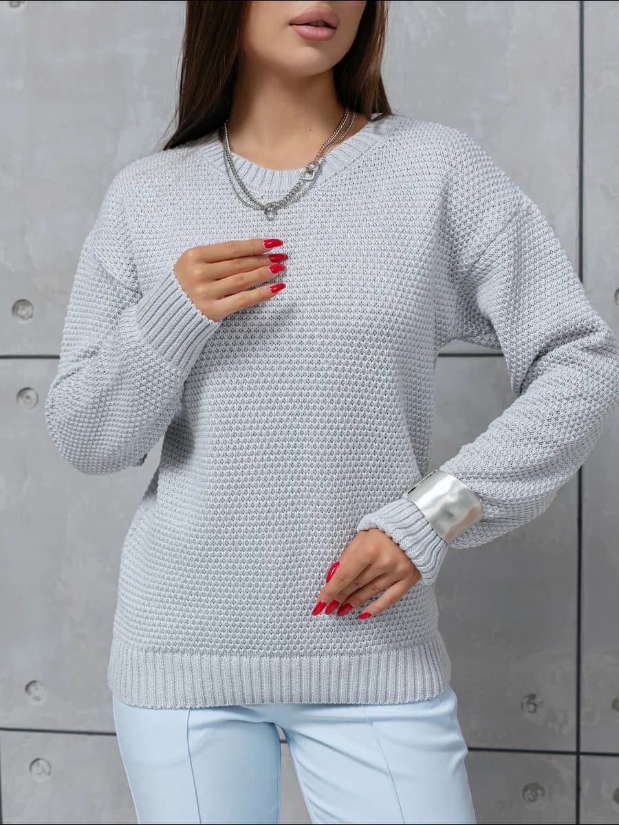 Вязаный джемпер оверсайз