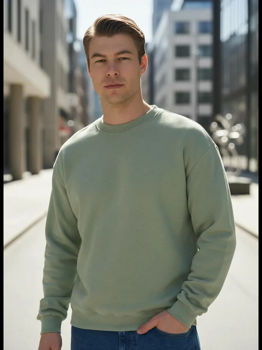 Свитшот базовый однотонный