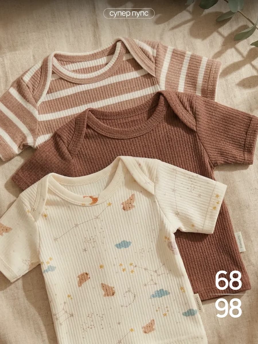 Футболки для новорожденных