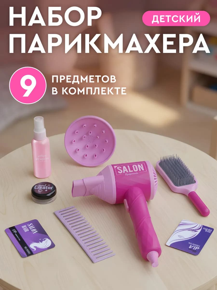 Игровой набор для девочек Парикмахер