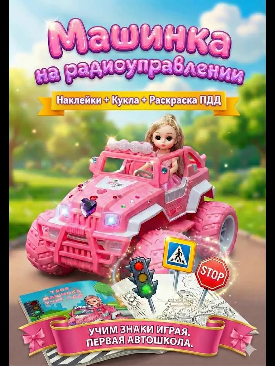 Машинка на пульте управления джип