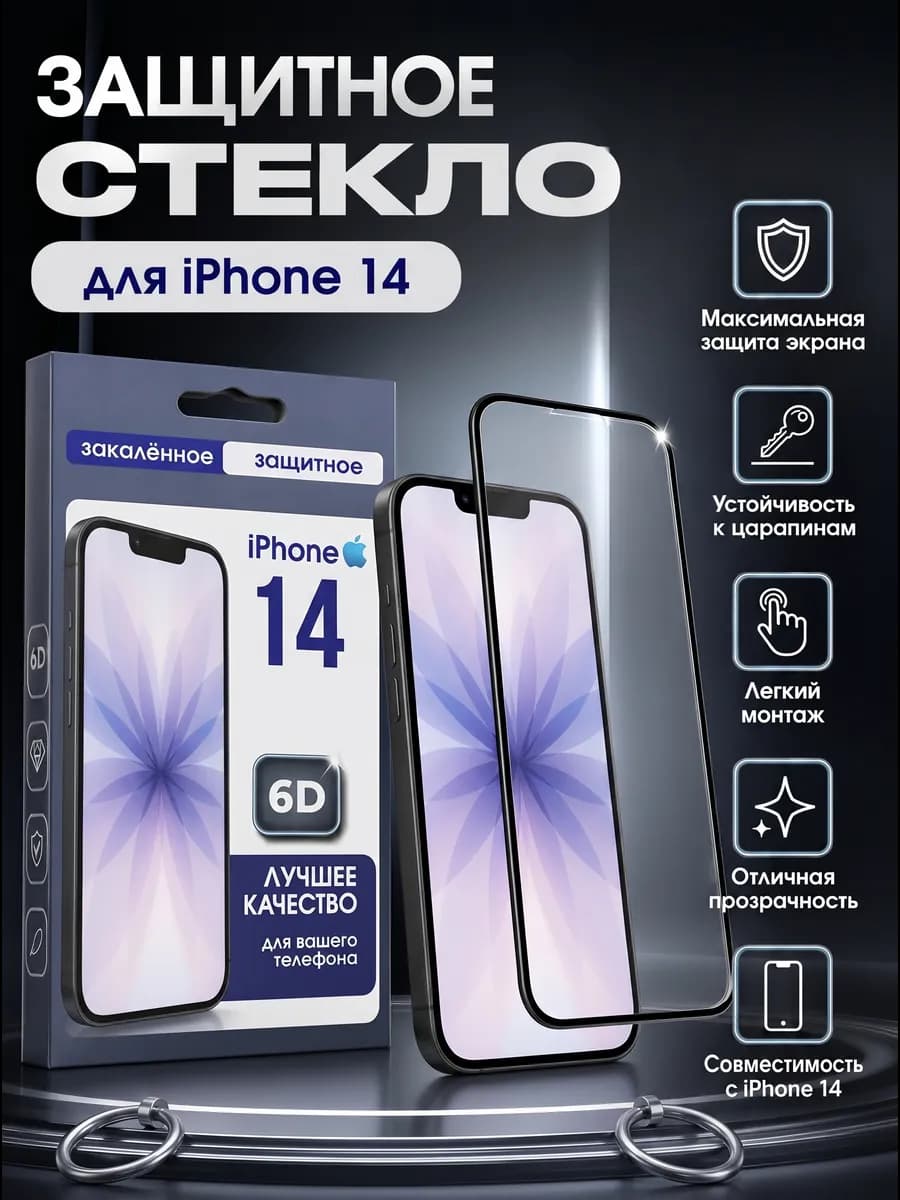 Защитное стекло для iPhone 14