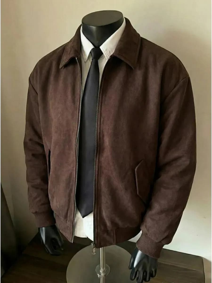 Куртка демисезонная замшевая