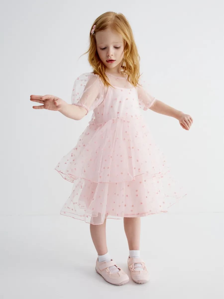 Платье нарядное праздничное с принтом