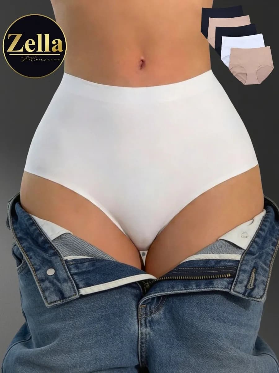 Трусы бесшовные слипы с высокой посадкой набор 5 шт