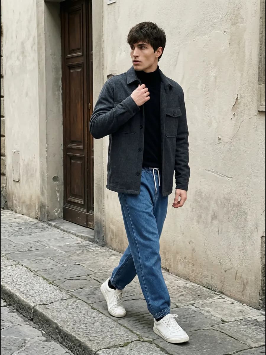 Джинсы JOGGER FIT на эластичном поясе