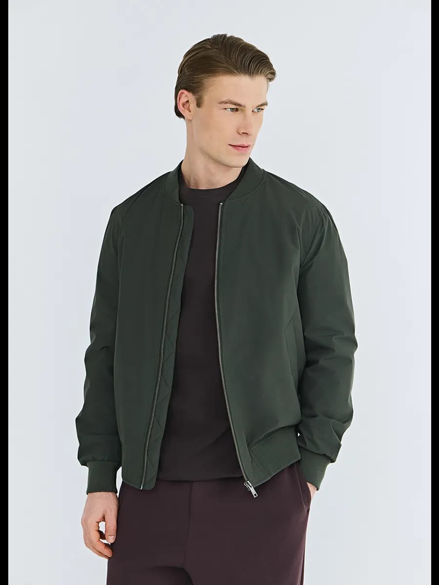 Куртка бомбер демисезонная на молнии