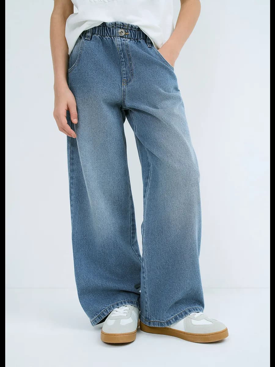 Джинсы детские широкие