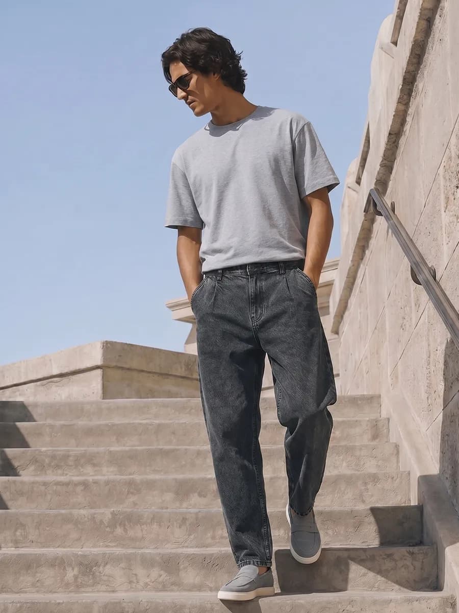 Джинсы BALLOON FIT свободные